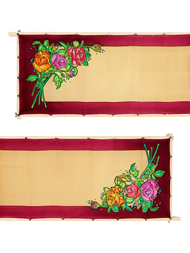 ROSE 2 Echarpe 180x43 cm
