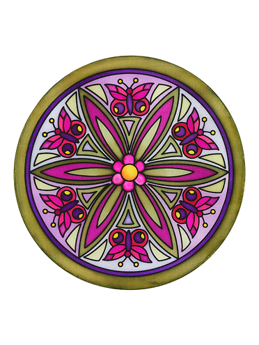 Butterfly panneau rond 20cm 