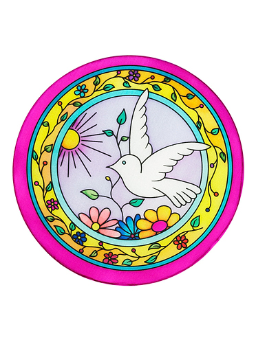 Birdy panneau rond 20cm