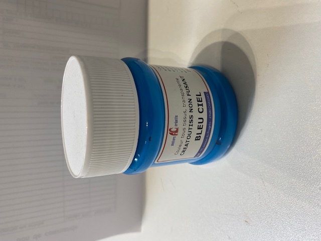 couleur non-fusant creatoutiss 230 ml bleu ciel