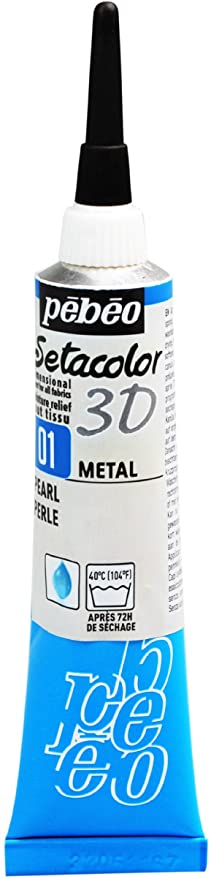 peinture tissus sétacolor métal pébéo 3D 20 ml FIN DE STOCK