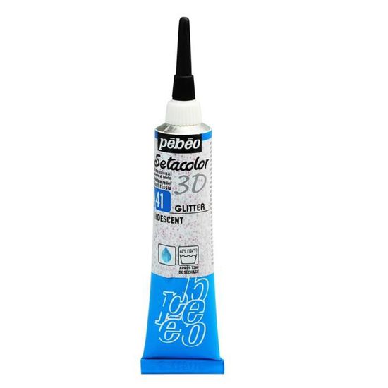 peinture tissus sétacolor pailleté pébéo 3D 20 ml FIN DE STOCK