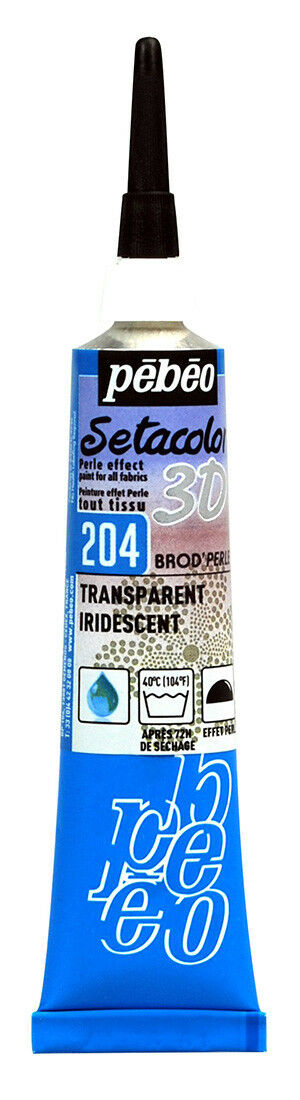 peinture tissus sétacolor brod'perle pébéo 3D 20 ml FIN DE STOCK