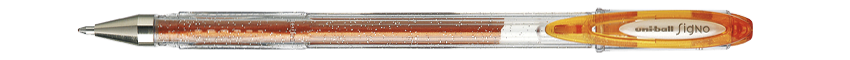 stylo signature pailleté orange
