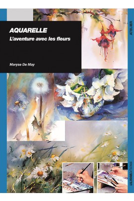 livre : aquarelle l’Aventure avec les fleurs 