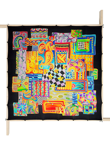 PATCH carré 90x90 pongée n°9 gutta or