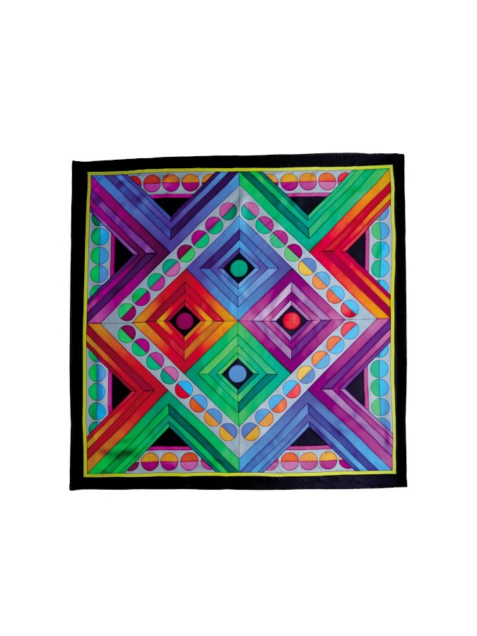 Symétrie carré 90x90 cm pongée n°9 