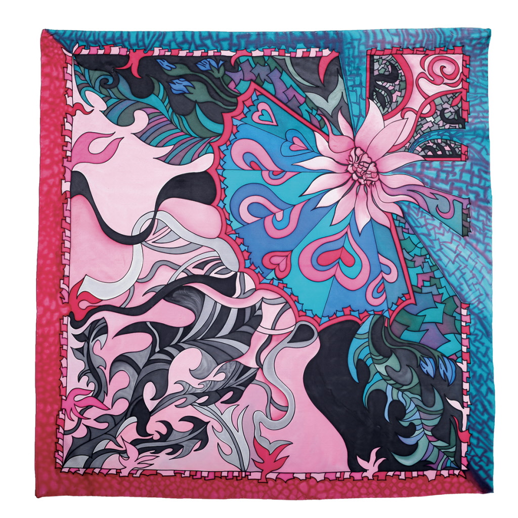 Foltynova carré 90x90 cm pongée N°9 