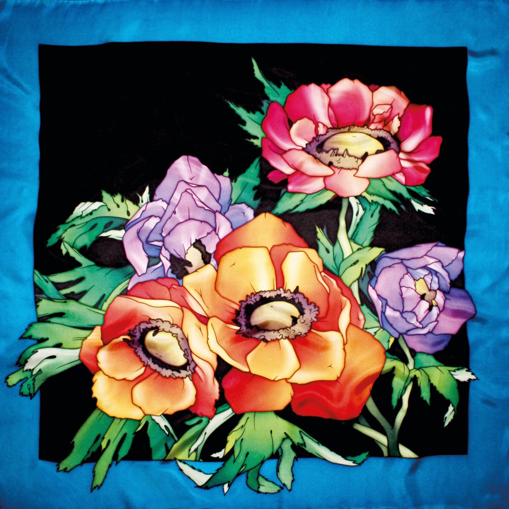 Anemones carré 90x90 cm 