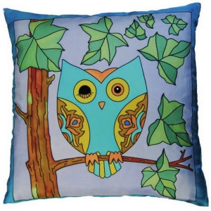 Chouette housse de coussin 40x40 cm 