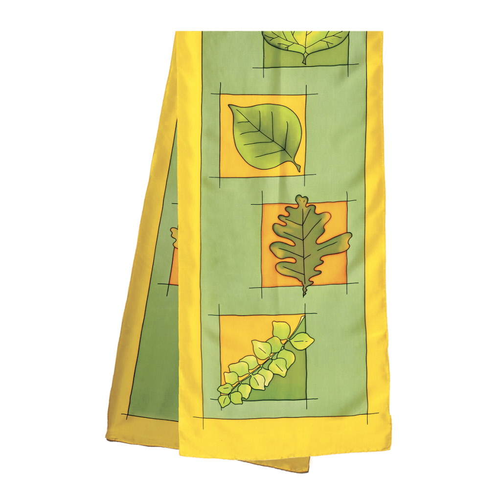 Automne pashmina 180 x 43 cm pongée N°9