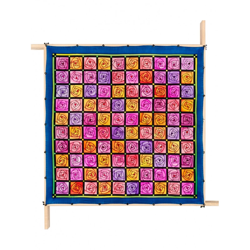 ROSE PATCH carré 90x90 pongée n°9