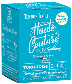 teinture textile haute couture Turquoise