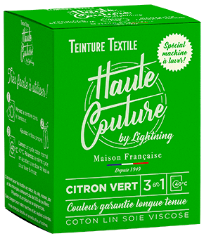 teinture textile haute couture Citron Vert