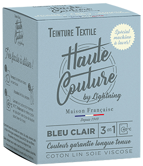 teinture textile haute couture Bleu Clair